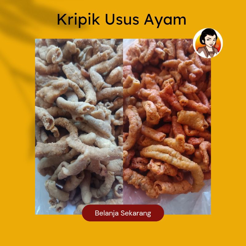 

USUS AYAM ASIN GURIH/ USUS AYAM PEDAS/ CAMILAN MAK'E/ CEMILAN KERING/ JAJANAN/ SNACK KILOAN