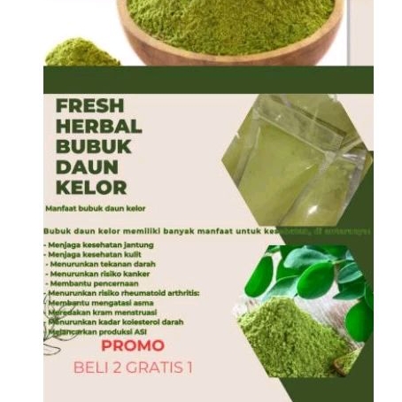 

fresh herbal bubuk daun kelor