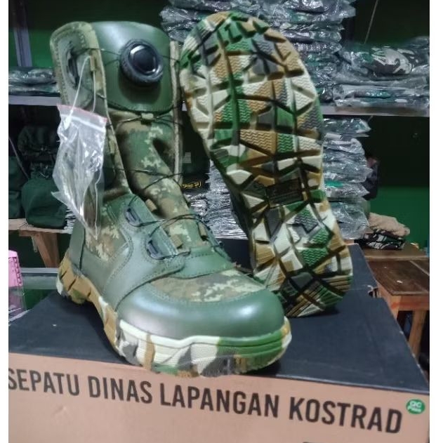 Sepatu PDL Jatah Kostrad TNI-AD Tali Putar.