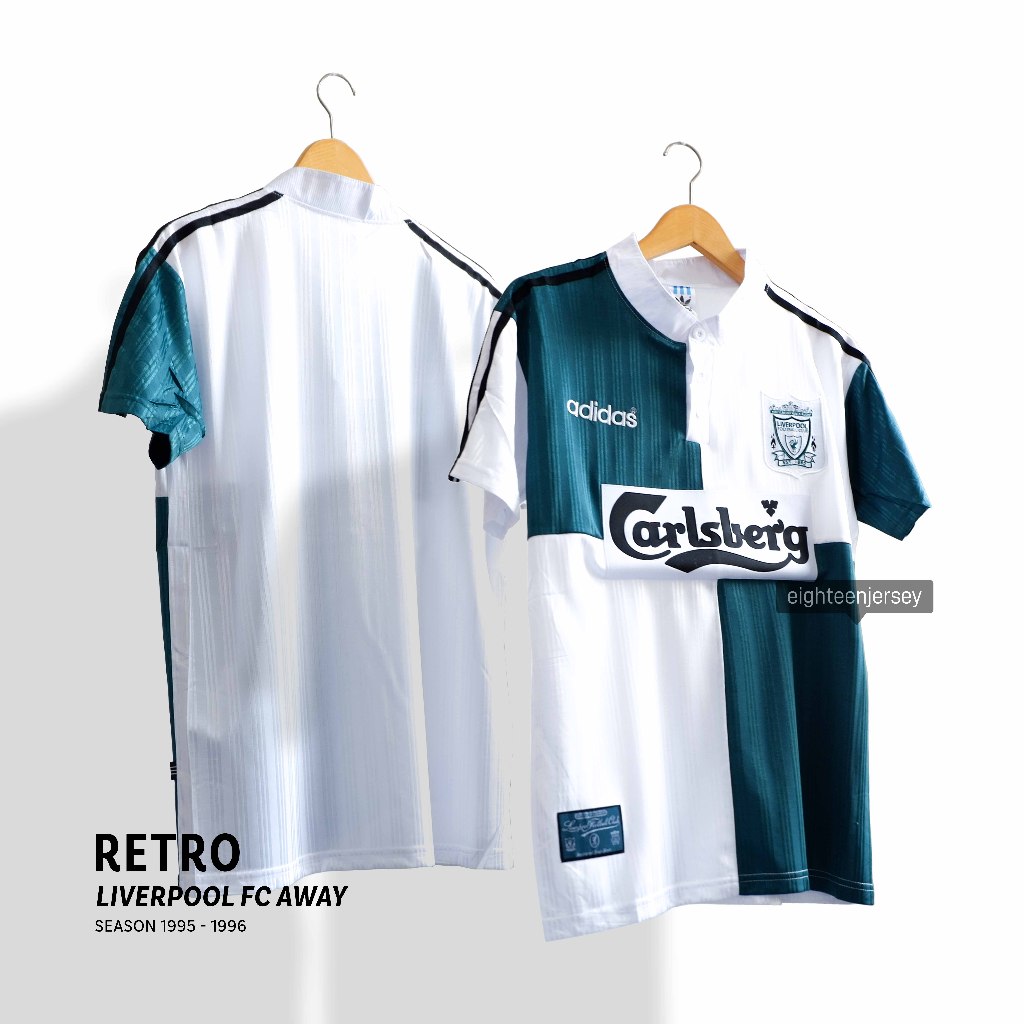 RETRO Liverpool Away 1995 1996 Baju Bola Grade Ori Import