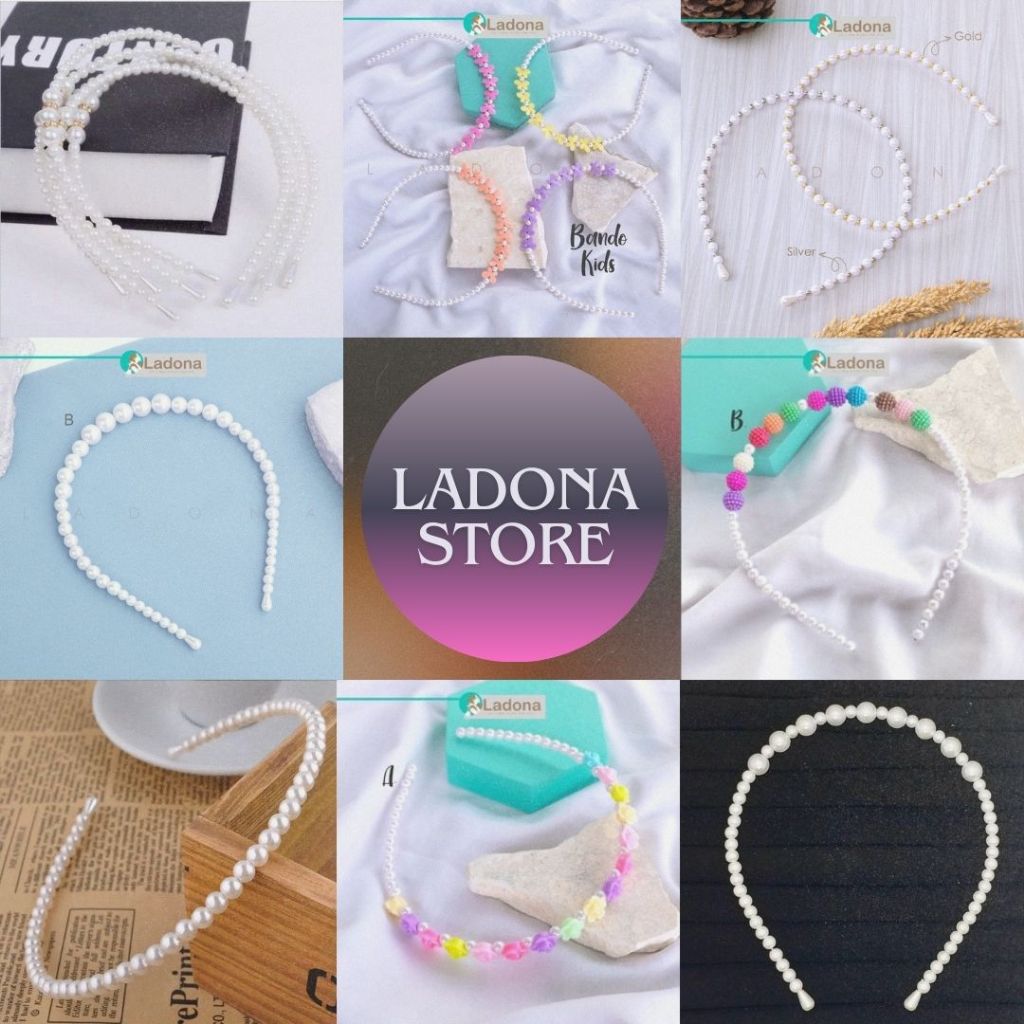 Bando Mutiara / Bando Anak dan Dewasa Mutiara /Korea Mutiara Wanita Pearl Headband