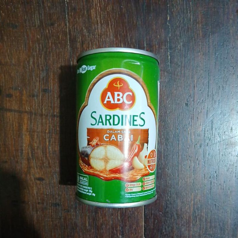 

sarden abc saus cabai ukuran 155 gram