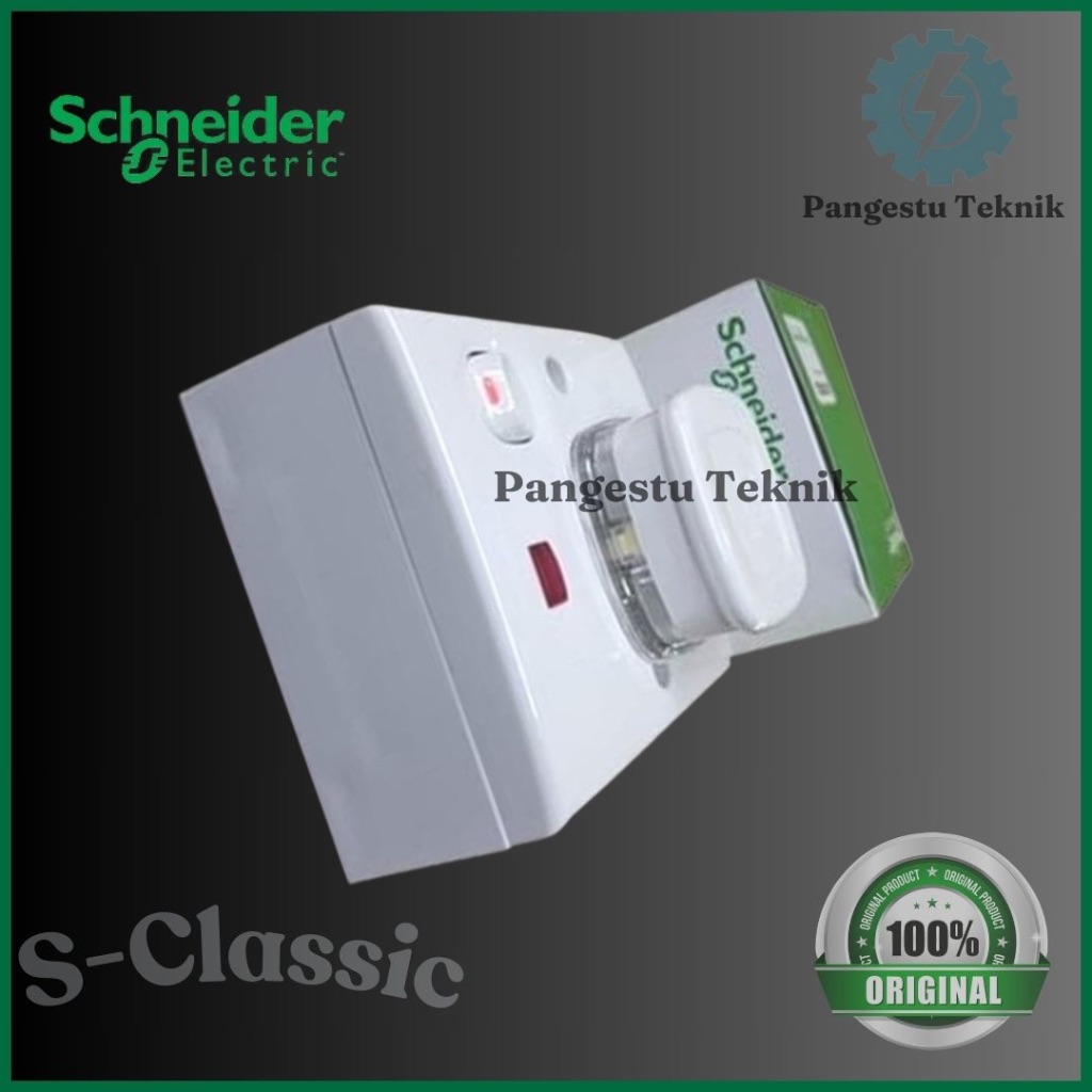 Schneider Electric S-Classic 1 Set Stop Kontak AC & Saklar & Outbow Dus Schneider