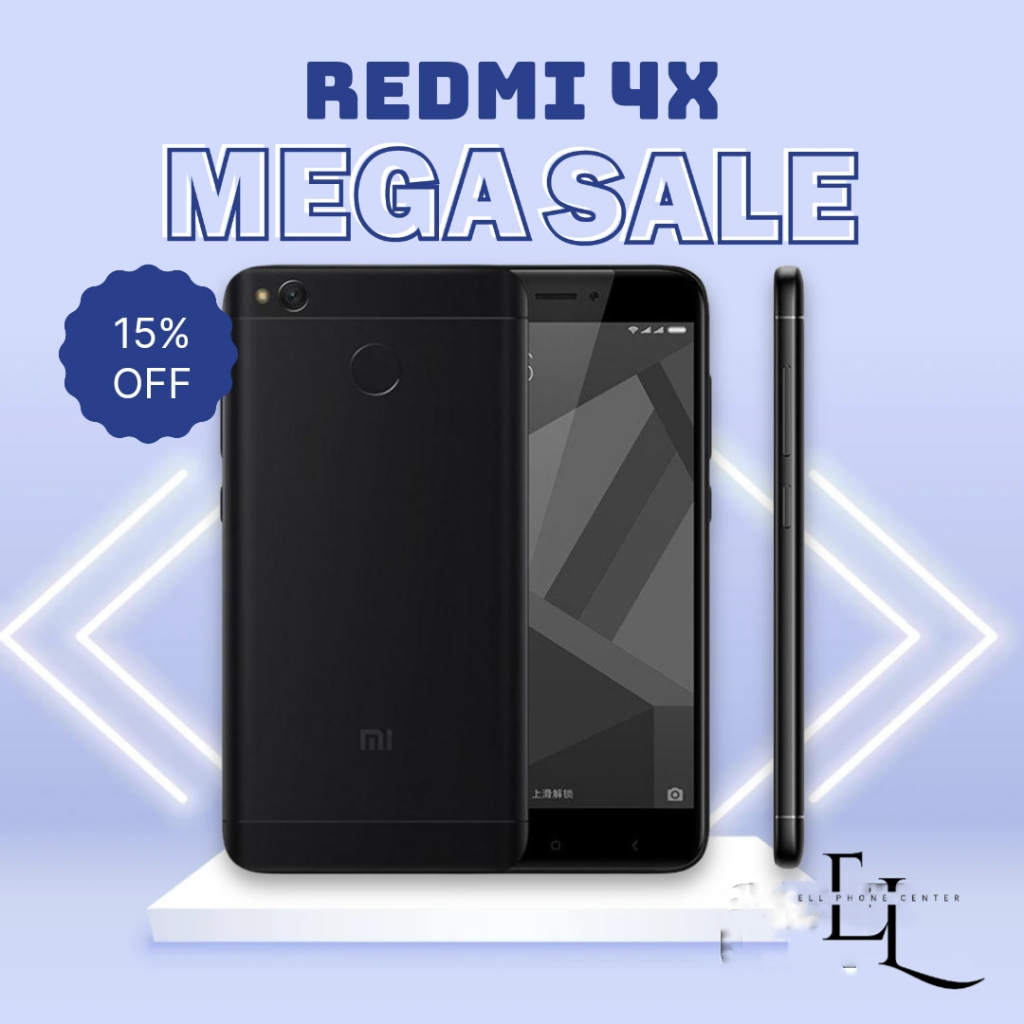HANDPHONE XIAOMI REDMI 4X RAM 2/16 3/32 4/64GB GARANSI 12 BULAN TERBARU / HP XIAOMI REDMI 4X RAM 2/1