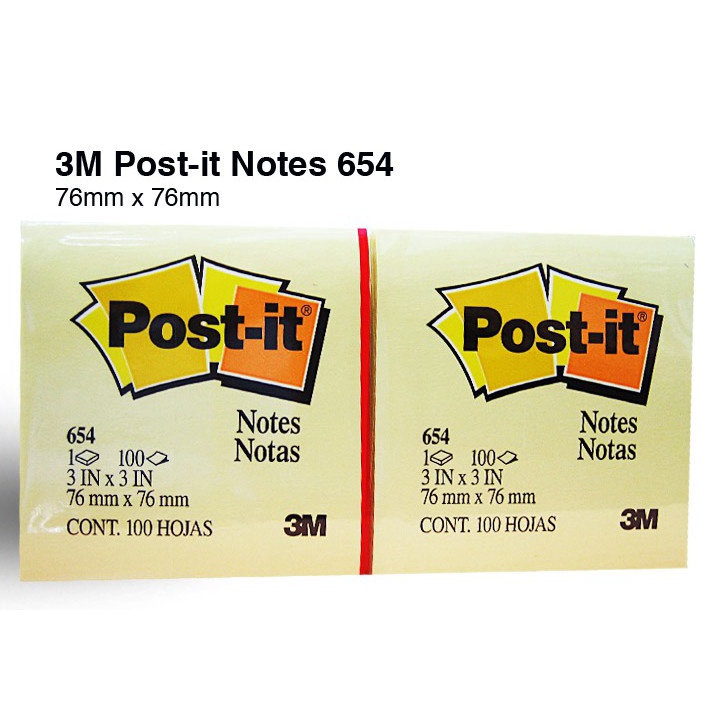 

DISKON LUAR BIASA POST IT 3M 654 1 Pad