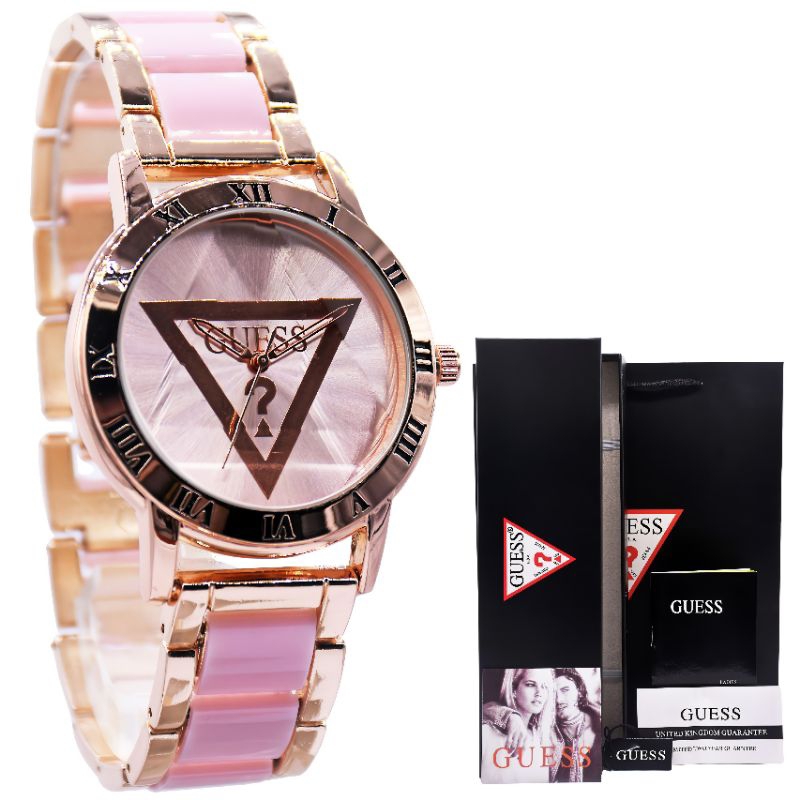 Jam Tangan Wanita Guess Premium Satu paket (Set)