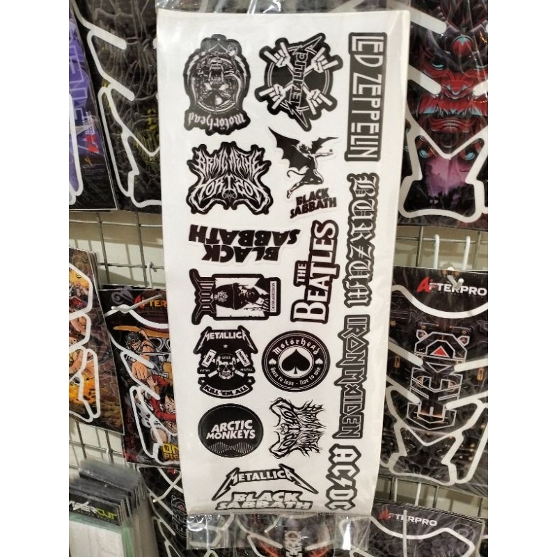 

sticker pack vinyl motif band Metallica