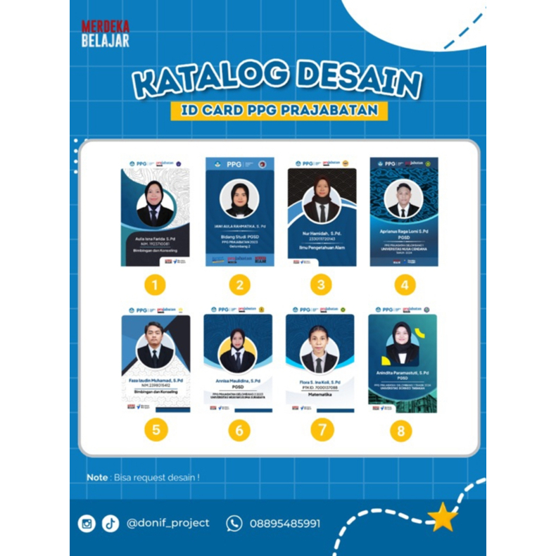 

Paket Id card PPG Prajabatan