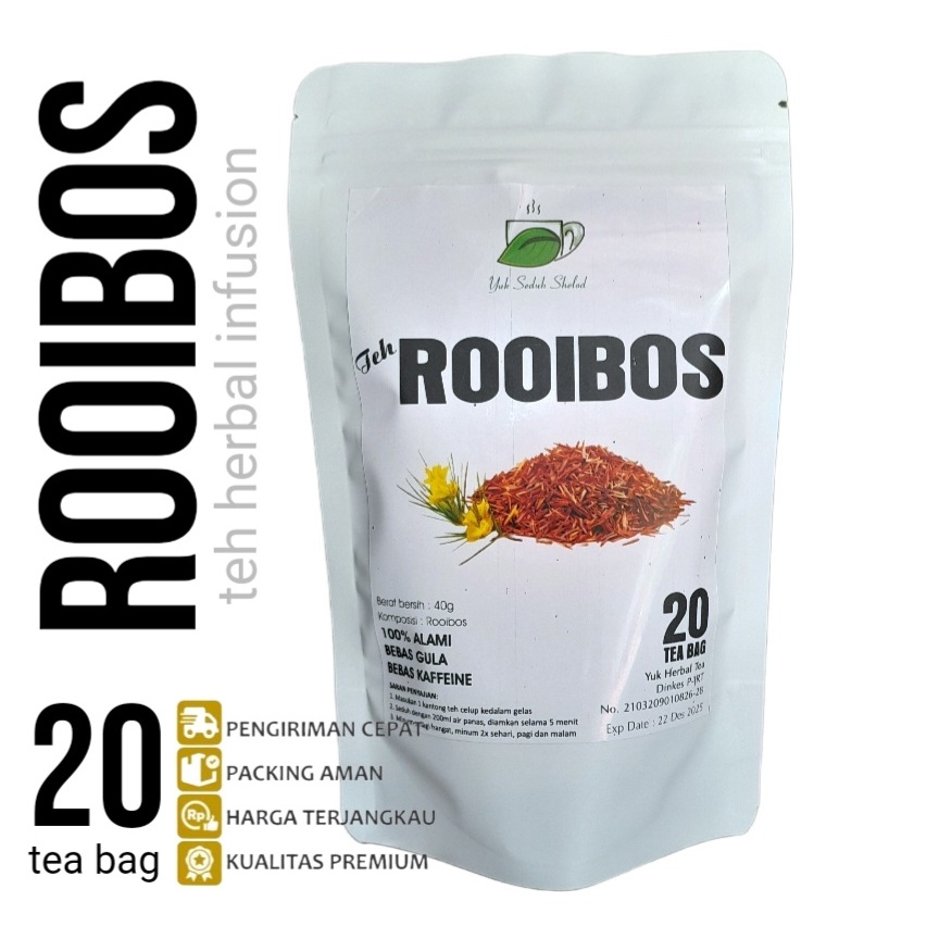 

RED ROOIBOS TEA / TEH ROOIBOS (20 tea bag) teh herbal infusion