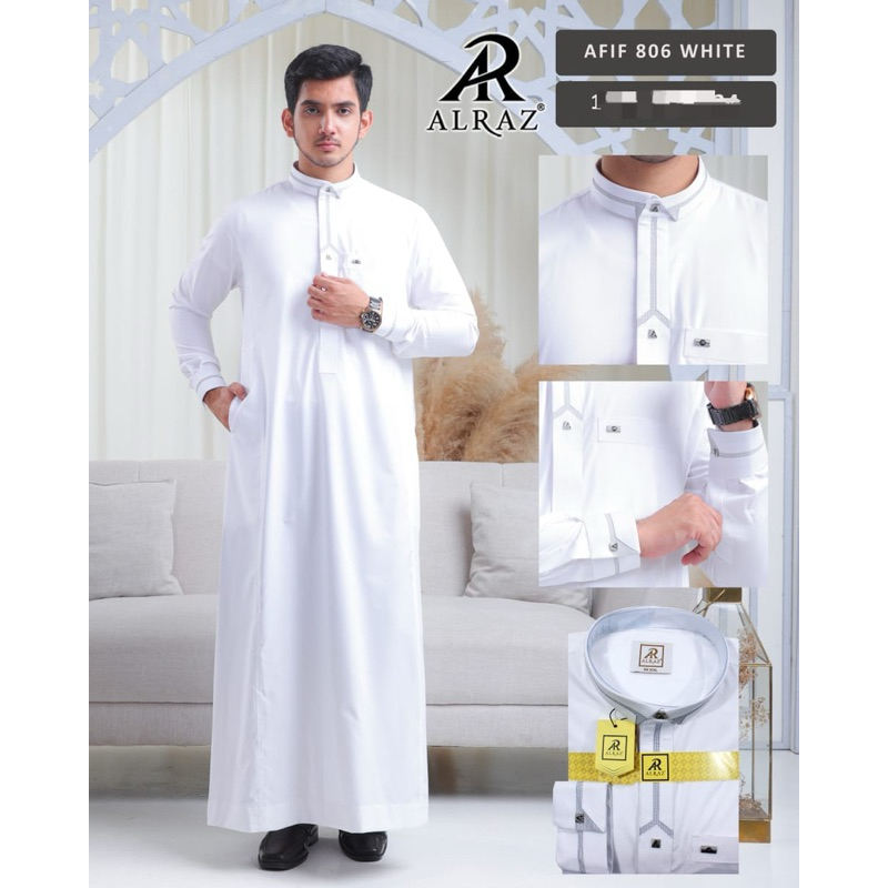 Jubah Pria | Gamis Pria Al Raz Premium Manset