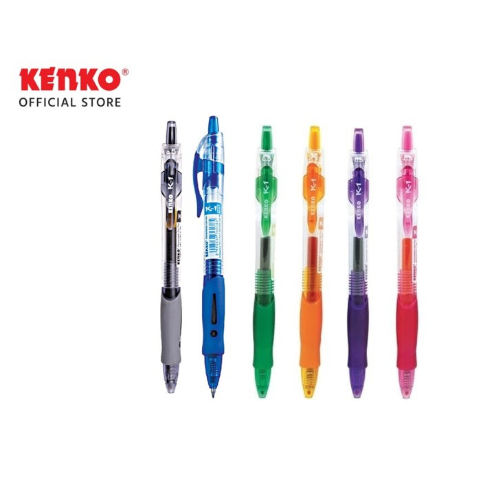 

BALLPOINT / PULPEN / PENA GEL KENKO K-1 / KENKO GEL PEN / Pulpen Jel / Pena Jel Tinta Cetek K-1