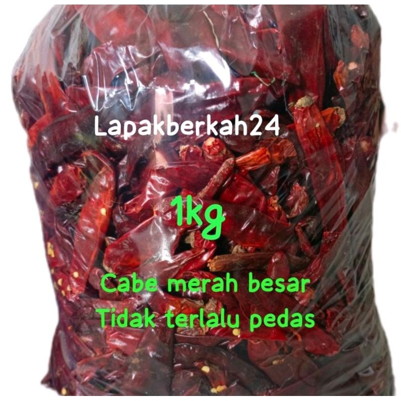 

kemasn ( 1kg ) CABE MERAH BESAR KERING SUPER TNAPA TANGKAI COCOK UNTUK BUMBU MERAH