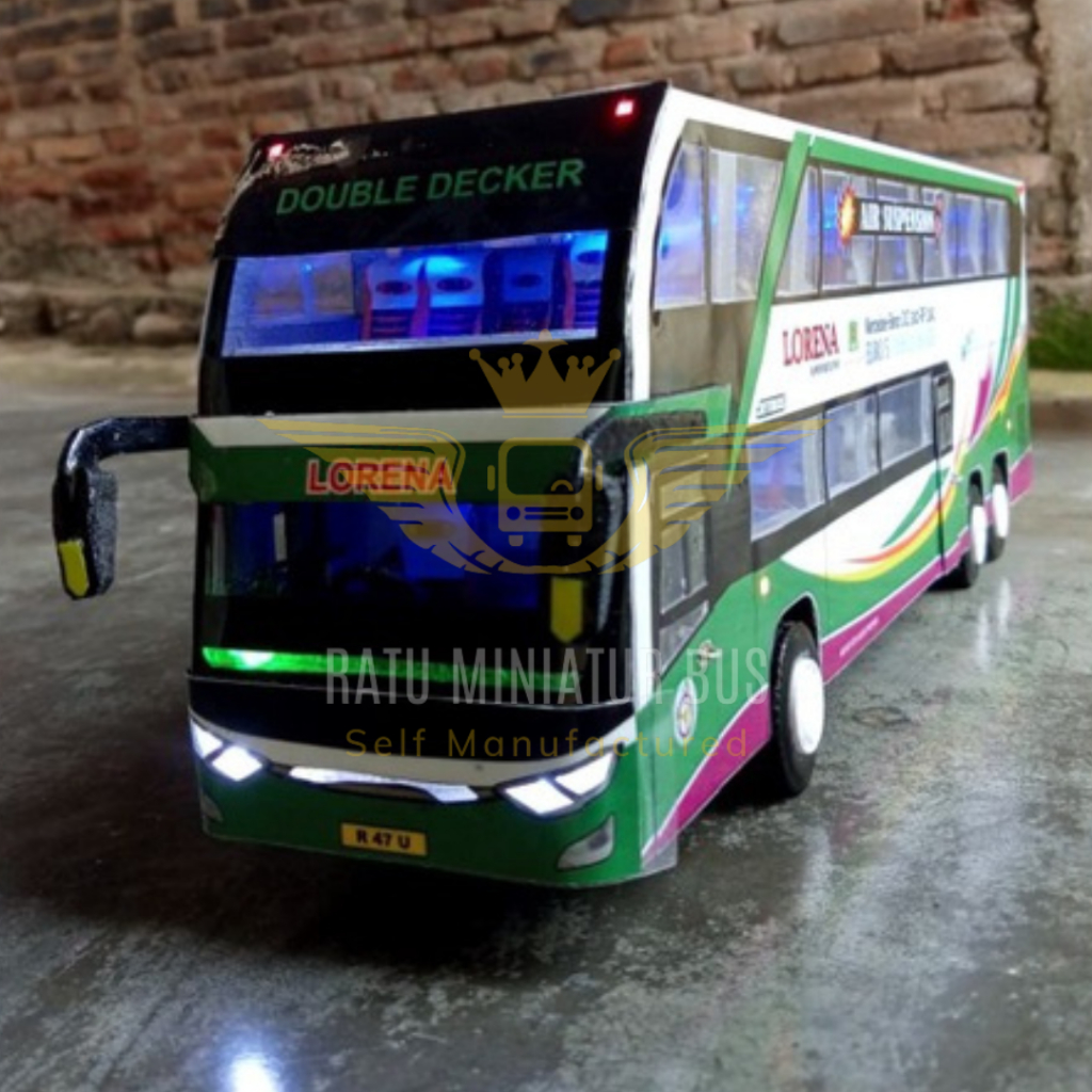 Bus Miniatur Lorena Double Decker