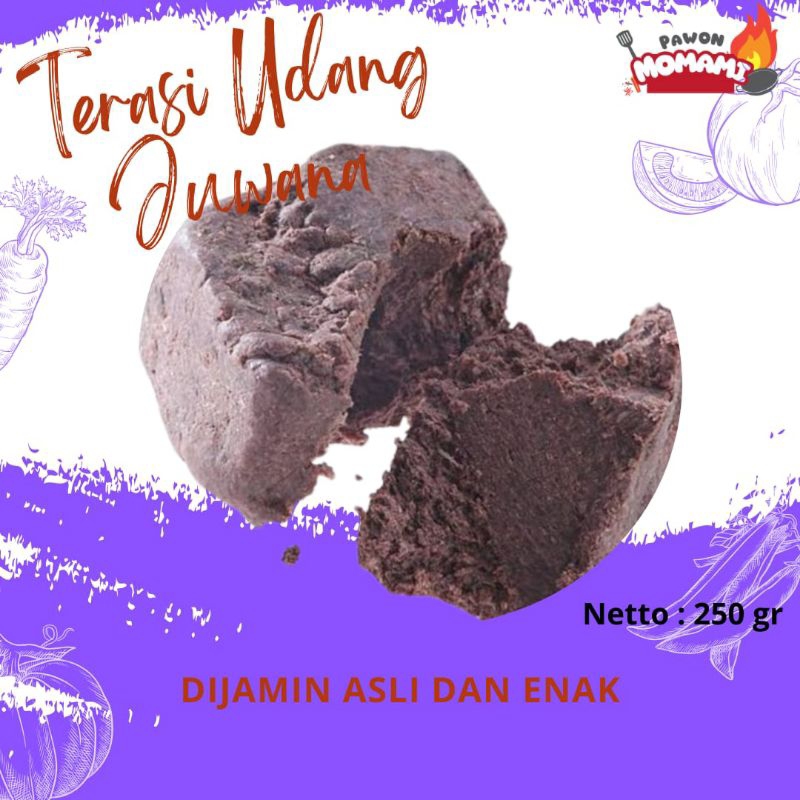 

(¼ kg / 250 gr) Terasi Udang Rebon Asli Juwana Rasa dan Kualitas Terjamin Enak, Trasi Mentah Untuk Sambal Kemasan Seperempat Kilo Gram