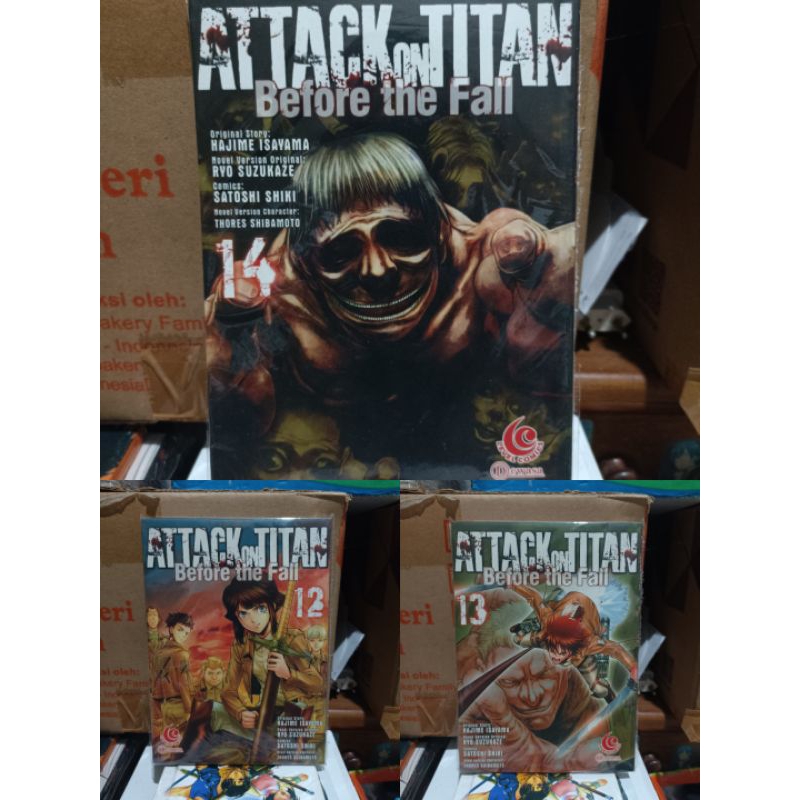 Komik attack on Titan before the fall 12,13,14 cabutan / komik attack on Titan before the fall vol 1