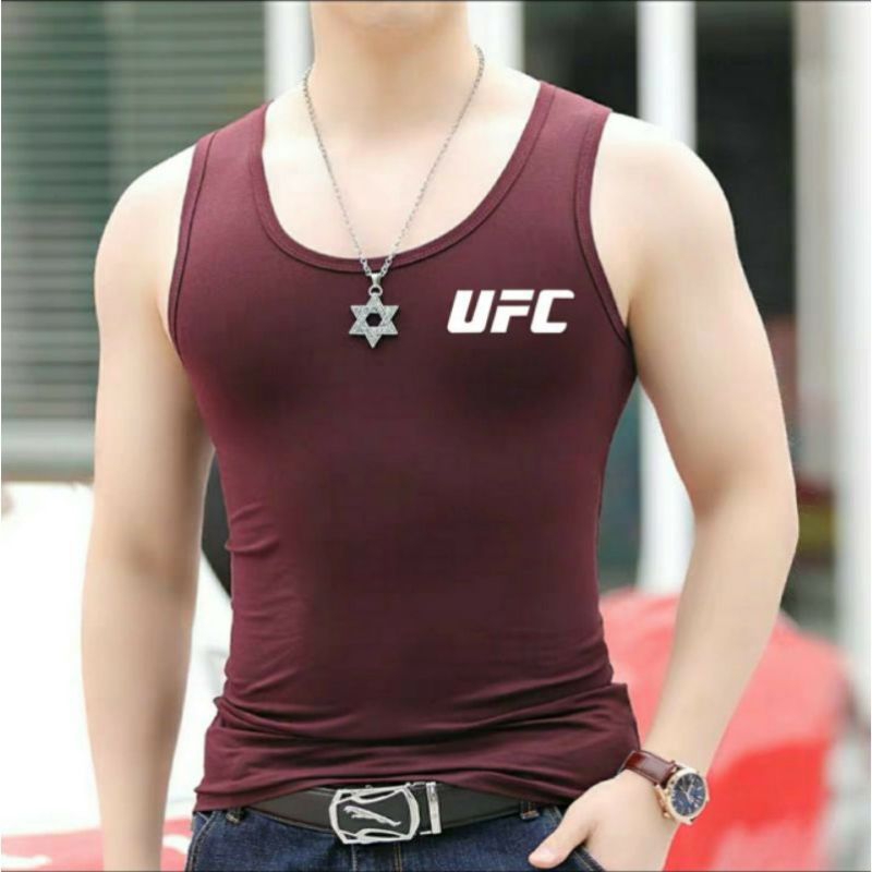 Kaos Pria Singlet UFC / Kaos Pria Singlet Dewasa / Kaos Dalam Pria Sunglet / Kaos Singlet