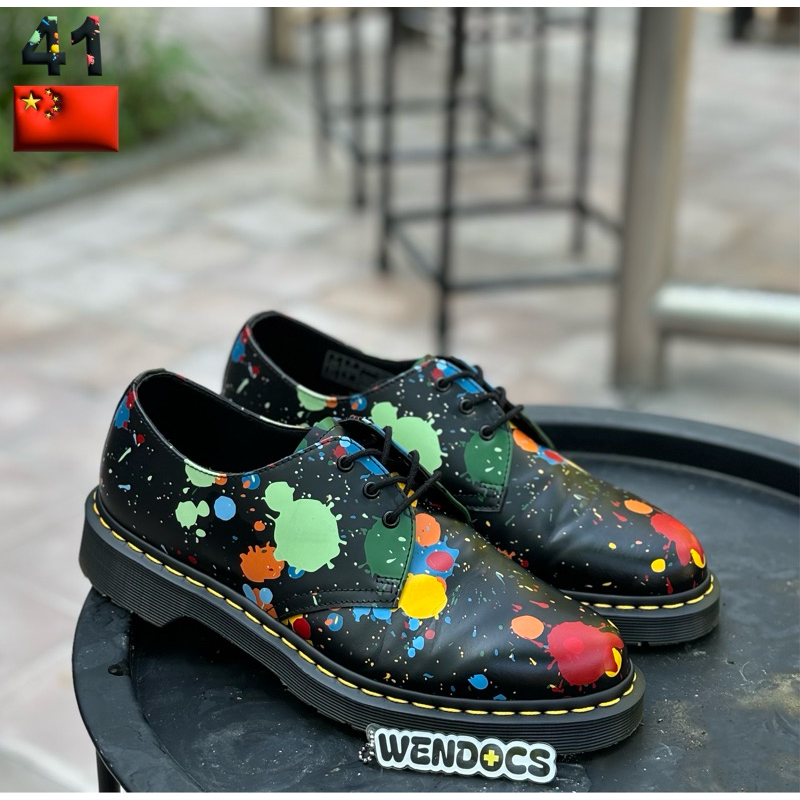 Sepatu Dr Martens 1461 Paint Splatter