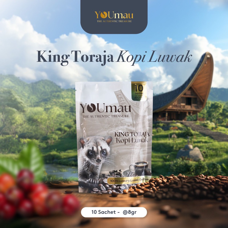 

YOUmau Kopi Luwak King Toraja Standing Pouch Sachet