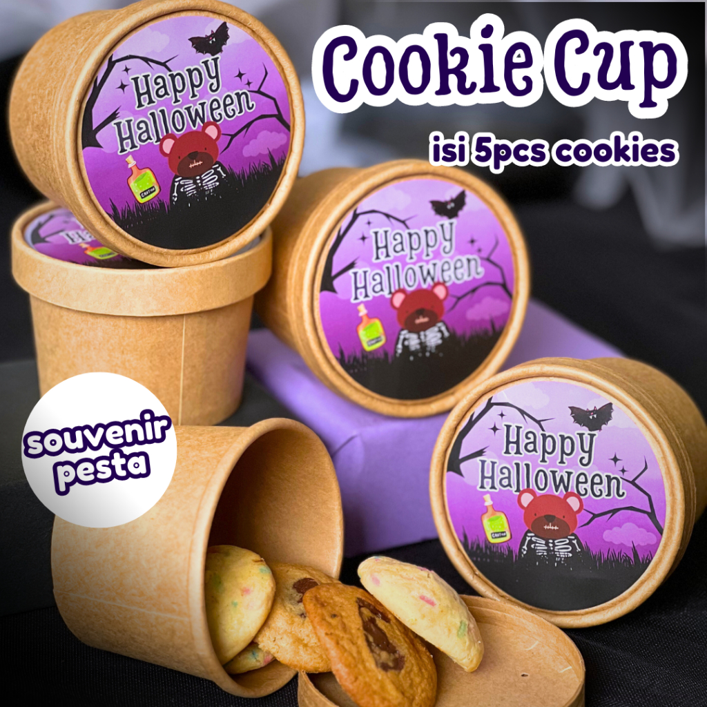 

COOKIE CUPS Halloween - Hampers Kado Goodie Bag Anak Souvenir Pesta Kids Party