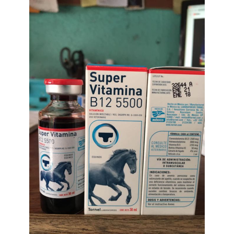 Super Vitamina B 12 5500 , Supervitamina, Super Vitamina Kuda Supervitamina B 12 5500