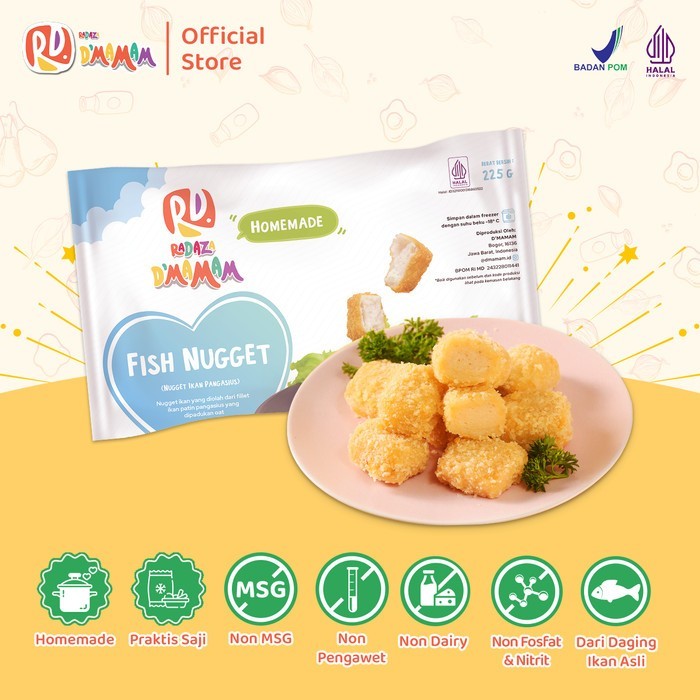 

D'MAMAM Nugget Ikan / Fish Nugget Homemade Sehat Halal Mui Bpom