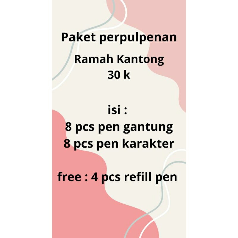 

Paket Perpulpenan Ramah Di Kantong 30k Pen Gantung Karakter Lucu Paket Usaha Pemula