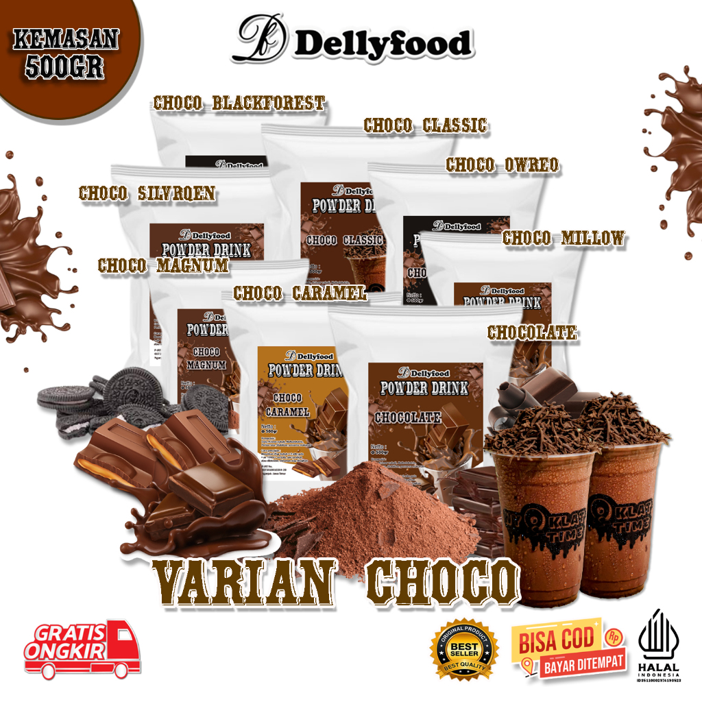 

Bubuk Minuman Aneka Rasa Varian Choco / Varian Coklat 500gr