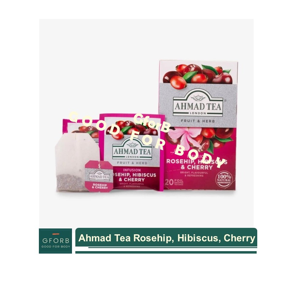 

SACHET Ahmad Tea Infusion Rosehip Hibiscus Cherry London Teh Hijau Diet Sehat Buah