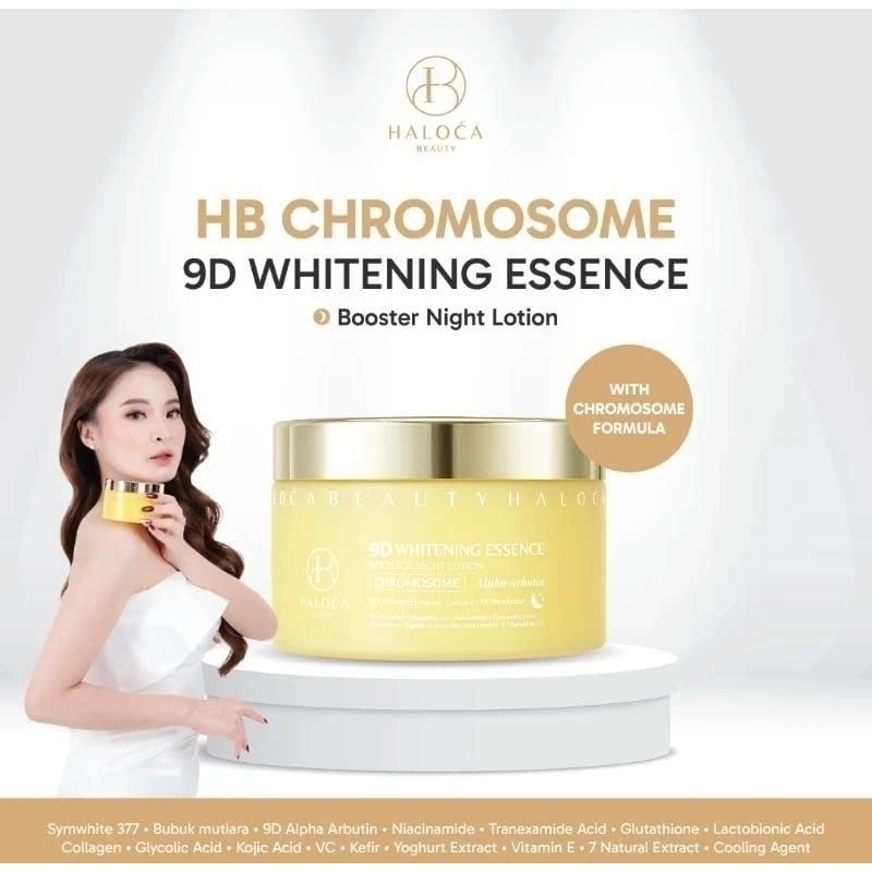 HB CHROMOSOME HALOCA BEAUTY ORIGINAL BPOM LOTION MALAM PEMUTIH KULIT / HALOCA BEAUTY LOTION