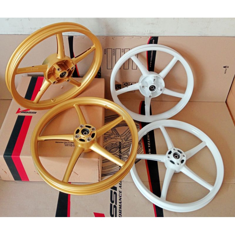 VELG PELAK RACING V ROSSI SPRINT SANCA PALANG 5 MODEL RCB PNP JUPITER MX NEW 135 DOUBLE DISC