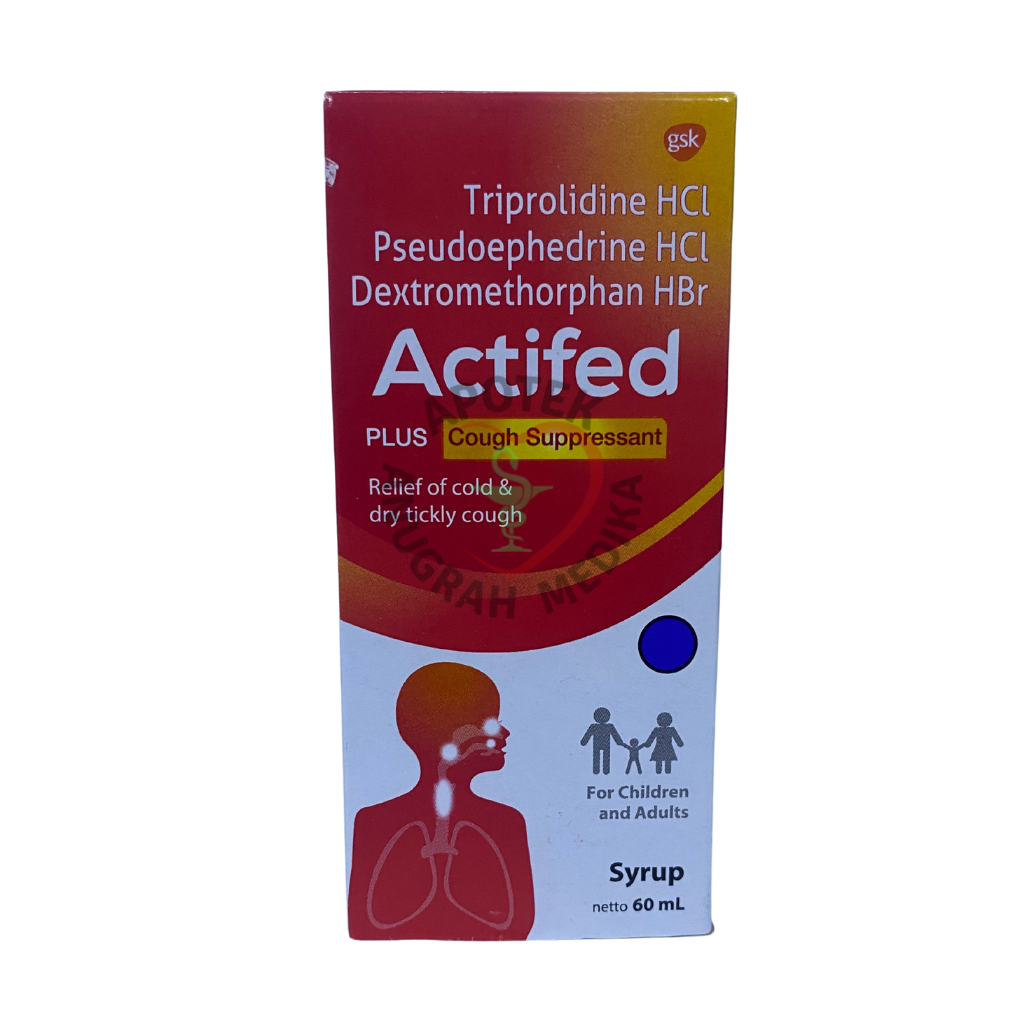ACTIFED MERAH 60 ML Obat Batuk dan Pilek