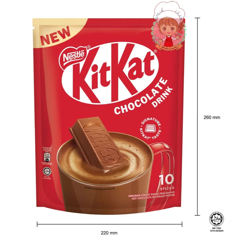 

KITKAT Chocolate Drink 10 Sticks (33g) MINUMAN COKLAT KITKAT