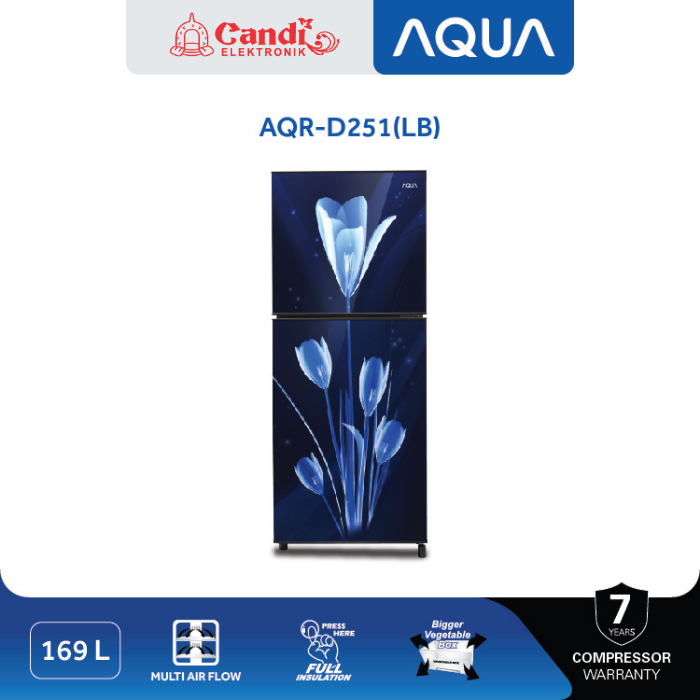 AQUA Kulkas 2 Pintu 169 L AQR-D251-LB