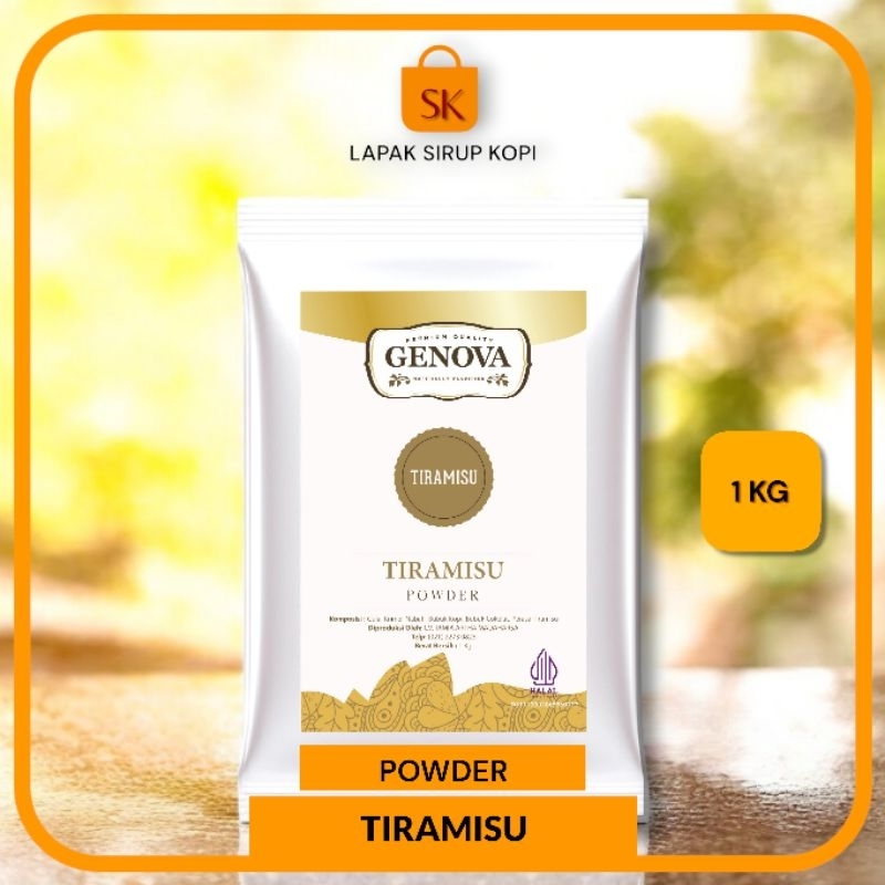 

Genova - Tiramisu powder genova 1kg - Bubuk minuman rasa tiramisu powder 1KG