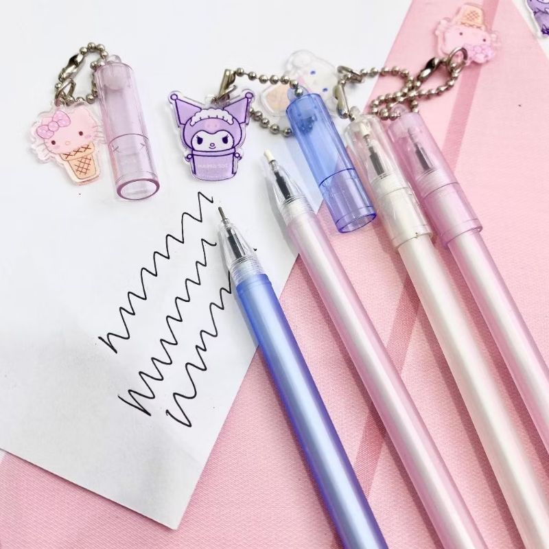 Pulpen Gantungan Motif Kartun Lucu Aesthetic Pen Lucu Bolpoint Karakter