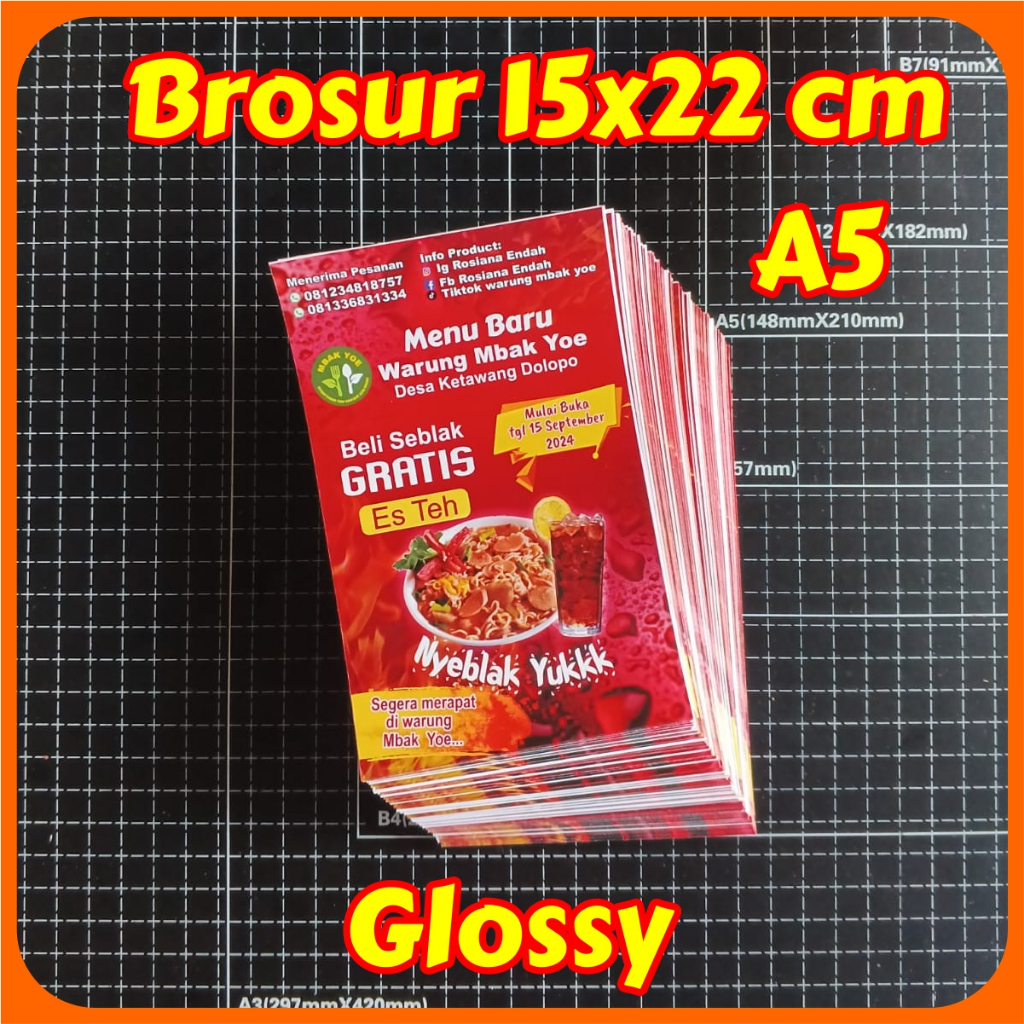 

Cetak Brosur Murah Gratis Desain Ukuran 15x22 cm A5
