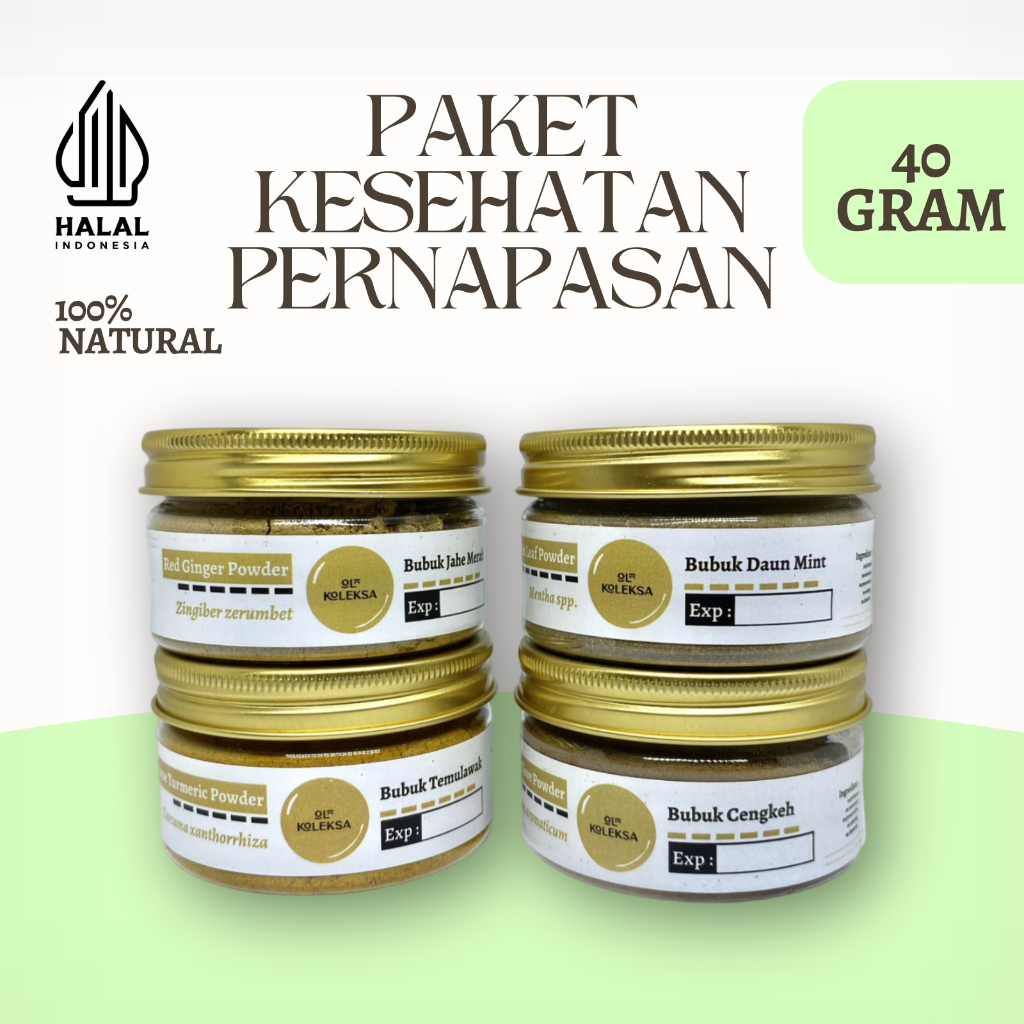 

Paket Herbal Kesehatan Pernapasan Bubuk 100% Murni Tanpa Kimia