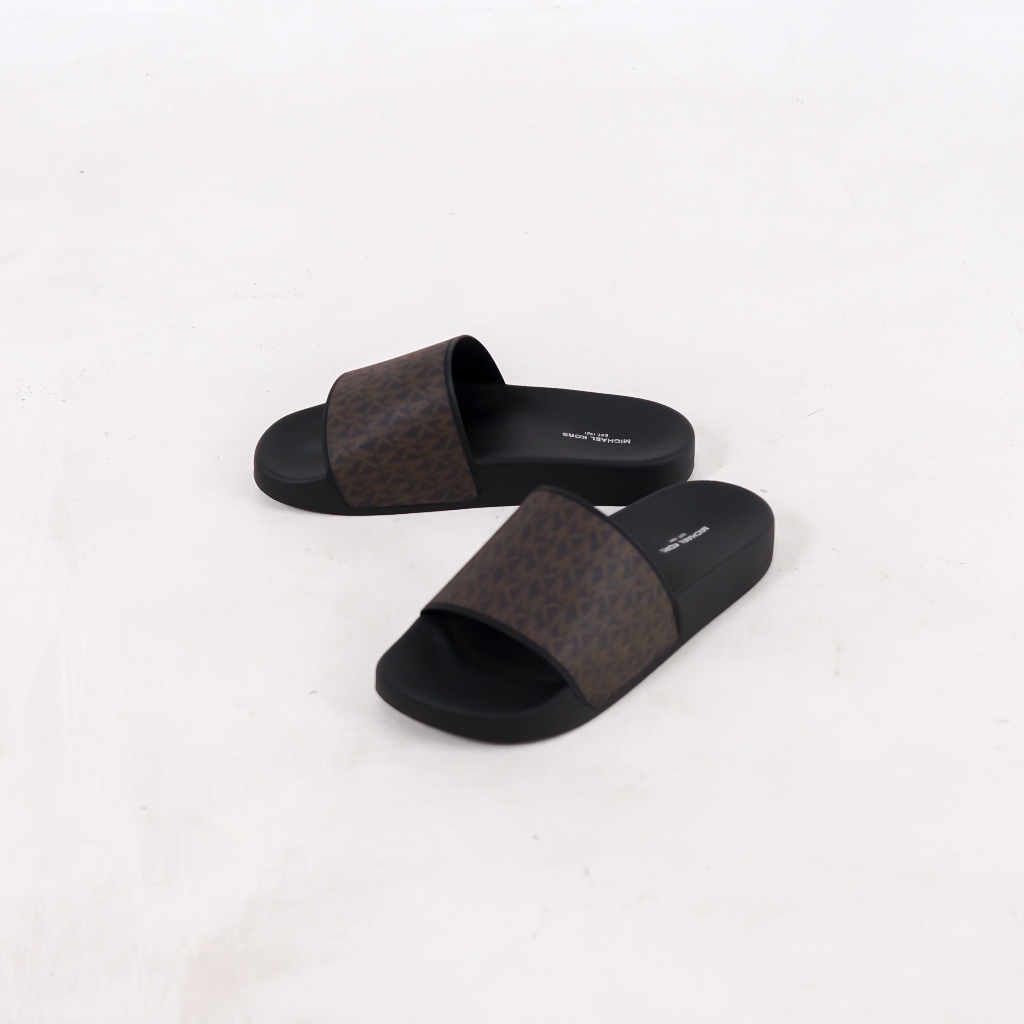 Sandal MICHAEL KORS MONOGRAM BROWN SANDAL 100% ORIGINAL