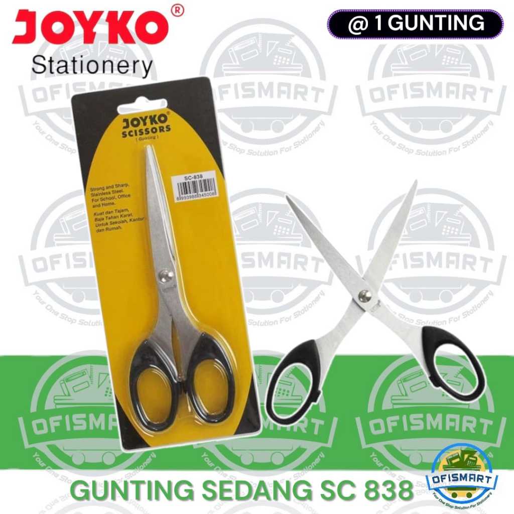 

Joyko Gunting Kertas Sedang Stainless SC 838 | @ 1 PCs