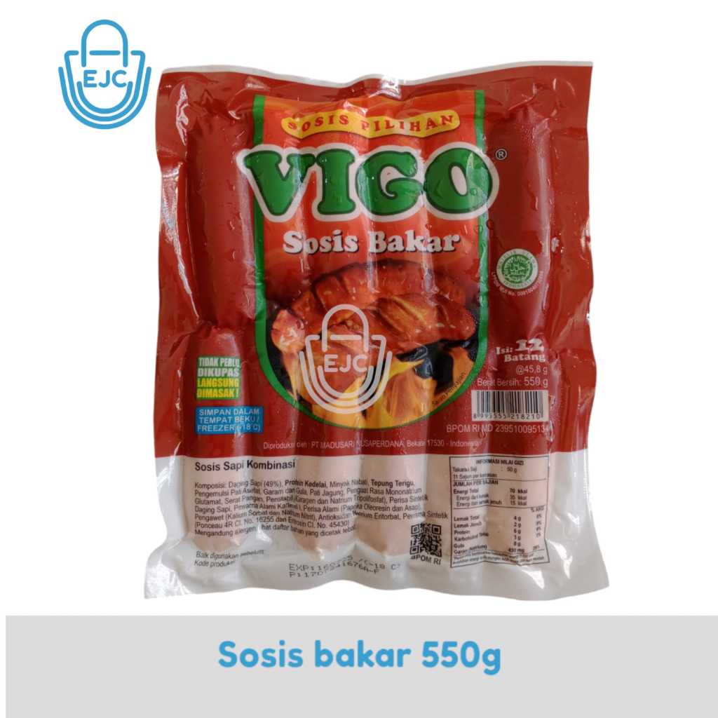 

SOSIS BAKAR VIGO SOSBAK VIGO 550GR 12PCS