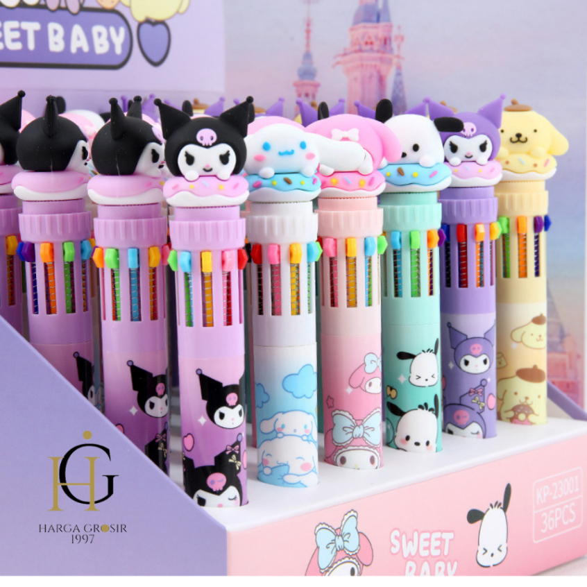 

Pulpen 10 warna sanrio termurah COD bagus lucu imut kado unik lat-alat tulis kantor sekolah aesthetic COD