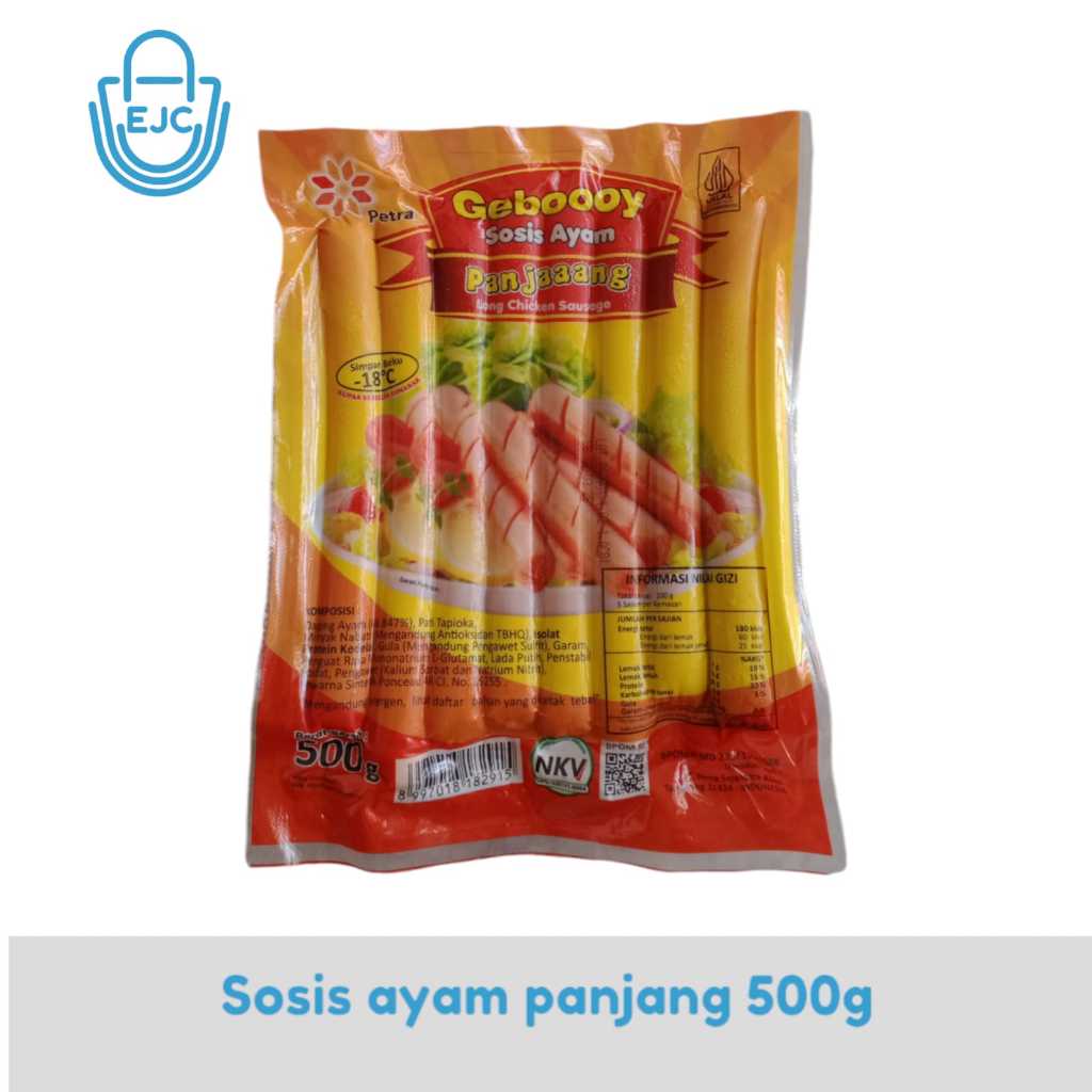 

SOSIS AYAM PANJANG GEBOOOY 500G