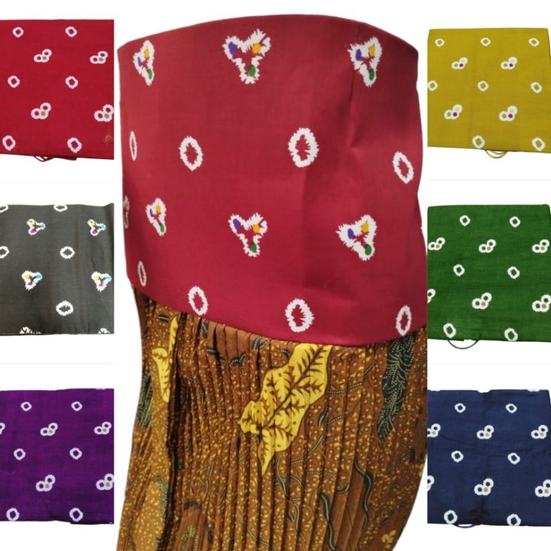 angkin jumputan instan / angkin kebaya jumputan motif / angkin kebaya tali