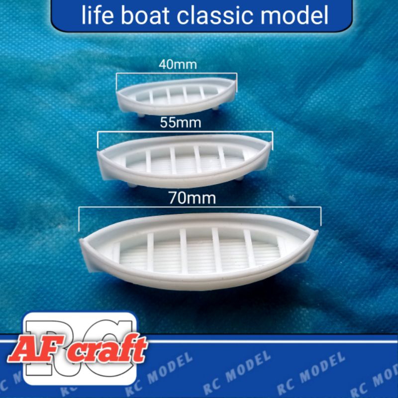 miniatur perahu /life boat model aksesoris miniatur kapal RC