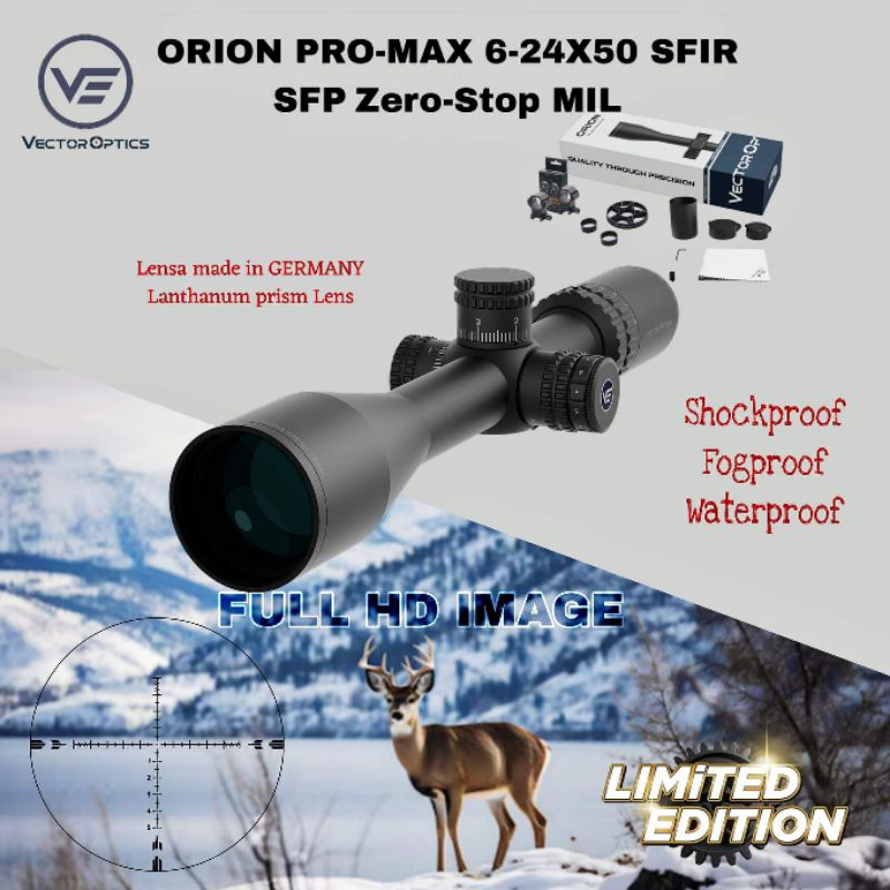 Vector Orion pro max 6-24x50 HD SFP