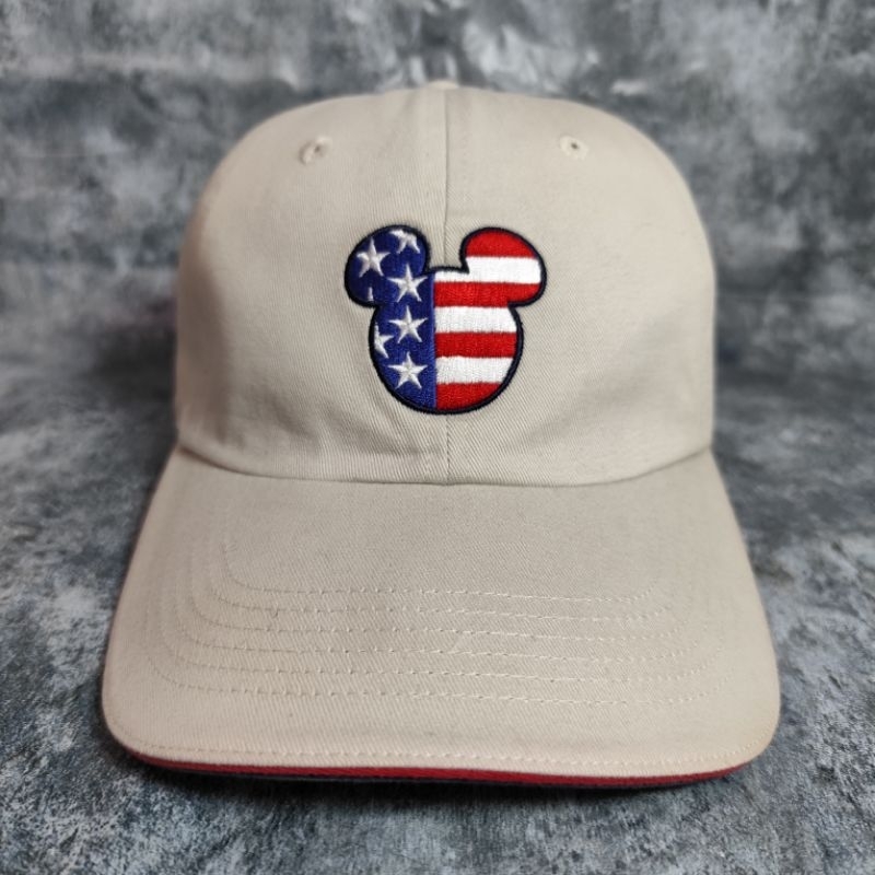 Disney Mickey Logo USA Flag Cap