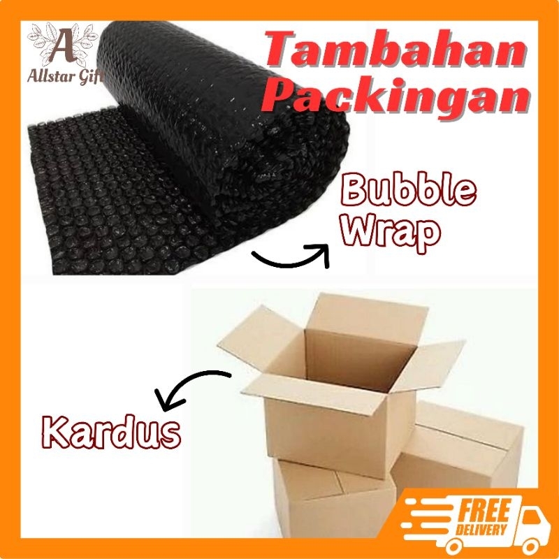 

Tambahan Packingan / Kardus / Bubble Wrap / Hanya Untuk Tambahan Packing / Extra Bubble