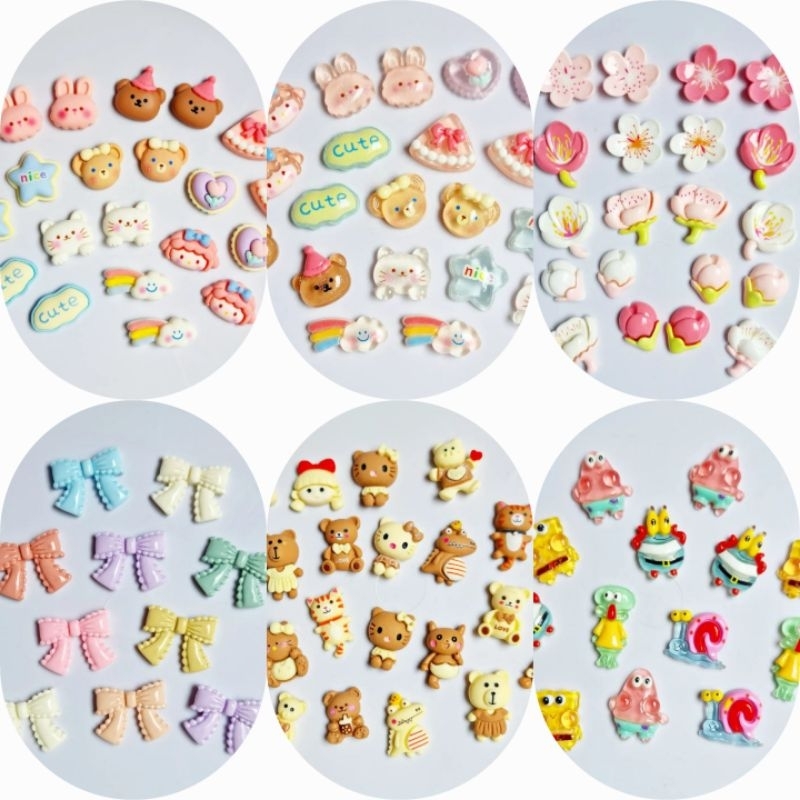 GROSIR RESIN CLAY | CHARM CLAY | 100PCS