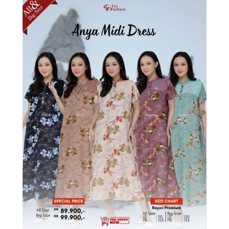 Midi Dress || Fee Fashion || ANYA MIDI DRESS