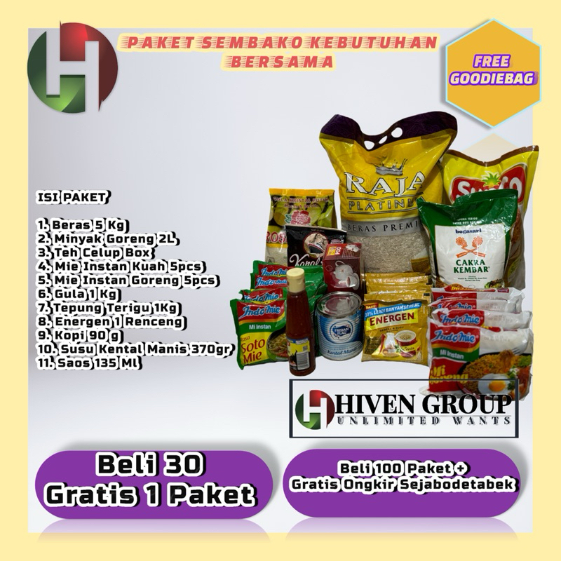 

PAKET SEMBAKO KEBUTUHAN BERSAMA